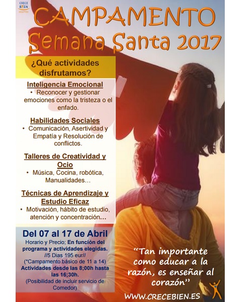 campamentos de semana santa 2017 INTELIGENCIA EMOCIONAL madrid